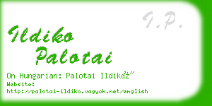 ildiko palotai business card